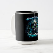 TechTwat Tweekleurige Koffiemok (Voorkant links)