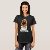 Teckel Antidepressiva Schattige Hond T-shirt (Voorkant volledig)