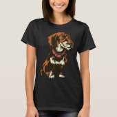 Teckel Dachshund Motif T-shirt (Voorkant)