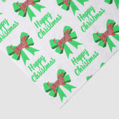 Teckel Daxie Christmas Dog & Bow White Tissuepapier (Detail)
