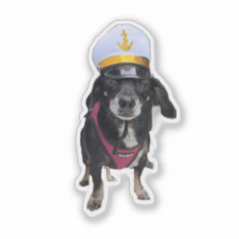 Teckel de Zee Captain Sticker