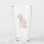 teckel dierlijk glas (Achterkant)