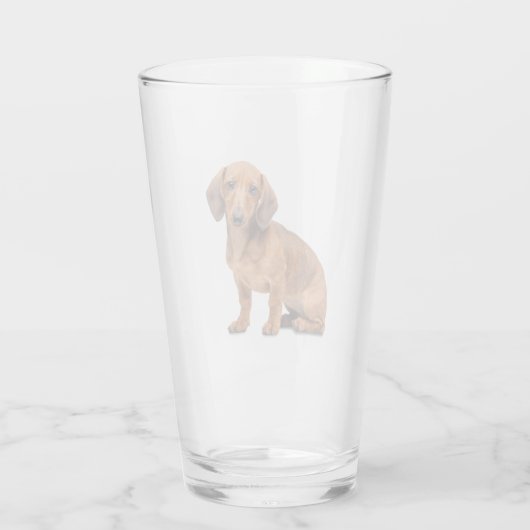 teckel dierlijk glas (Achterkant)