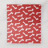 Teckel Diner Party Schattigee tafel Zitplaatsen Plaatskaartje (Binnenkant ongevouwen)