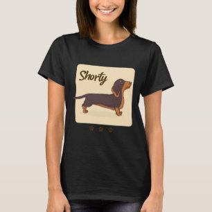Teckel Dog Design Shorty Schattigee Teckel Wiener T-shirt