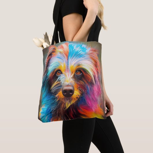 Teckel Dog Pet Leuke Schattige Dierenmetgezel Tote Bag (Dichtbij)