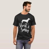 Teckel Eigenaar Shirt Korte Amp Sassy Doxie Schatt (Voorkant volledig)