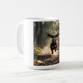 Teckel Elegante Koffie Mok (Voorkant links)