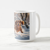 Teckel Elegante Koffie Mok (Voorkant rechts)