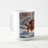 Teckel Elegante Koffie Mok (Voorkant links)