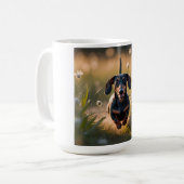 Teckel Elegante Koffie Mok (Voorkant links)