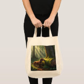 Teckel Elegante Kruidenier Canvas tas (Voorkant (product))