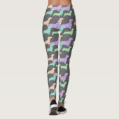 Teckel en Argyle Leggings (Achterkant)