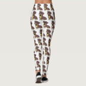 teckel en tan-cartoon leggings (Achterkant)