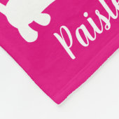 Teckel gepersonaliseerde hondendeken aanpassen fleece deken (Hoek)