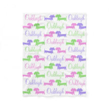 Teckel Geslachtsneutrale Kinderkamer Deken