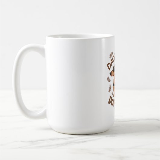 Teckel haar, maakt niet uit koffiemok (Links)