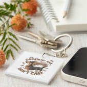 Teckel haar, maakt niet uit sleutelhanger (Voorkant Rechts)