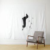 Teckel Halloween Kostuum Mijn Teckel Is Mijn Bo Wandkleed (In Situ (horizontaal))