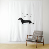 Teckel Halloween Kostuum Mijn Teckel Is Mijn Bo Wandkleed (In situ)