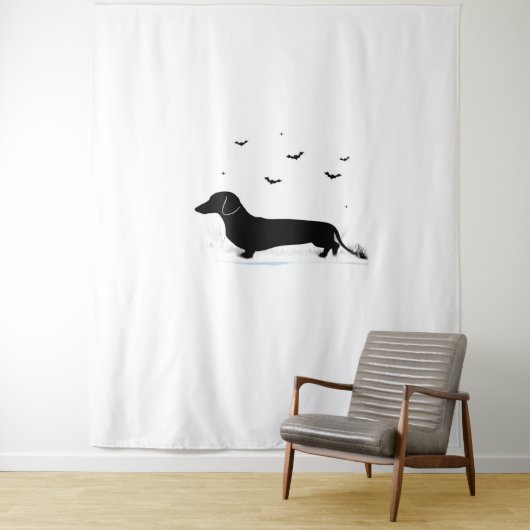 Teckel Halloween Kostuum Mijn Teckel Is Mijn Bo Wandkleed (In situ)