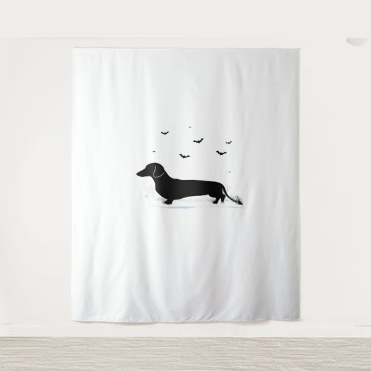 Teckel Halloween Kostuum Mijn Teckel Is Mijn Bo Wandkleed (Voorkant)