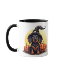 Teckel Halloween mok