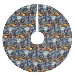 Teckel Halloween Spooky Kerstboom Rok