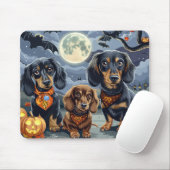 Teckel Halloween Spooky Muismat (Met muis)