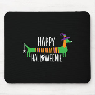 Teckel Happy Halloweenie Schattigee hond voor Hall Muismat