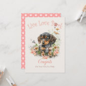 Teckel Hond Adoptie, Gotcha Dag Kaart (Voorkant / Achterkant in situ)