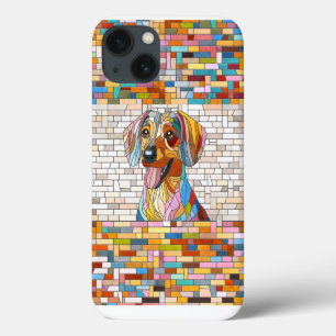 Teckel hond - Doxie -kleurrijk mozaïek Case-Mate iPhone Case