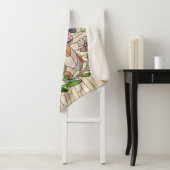 Teckel hond - Doxie -kleurrijk mozaïek Sherpa Deken (In situ)