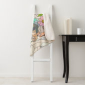 Teckel hond - Doxie -kleurrijk mozaïek Sherpa Deken (In situ)