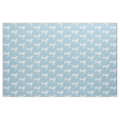 Teckel Hond en Hart met Naam Stof (Fat Quarter)