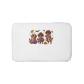 Teckel Hond Ghost Halloween Badmat (Voorkant)