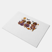 Teckel Hond Ghost Halloween Deurmat (Schuin)