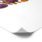 Teckel Hond Ghost Halloween Poster (Hoek)