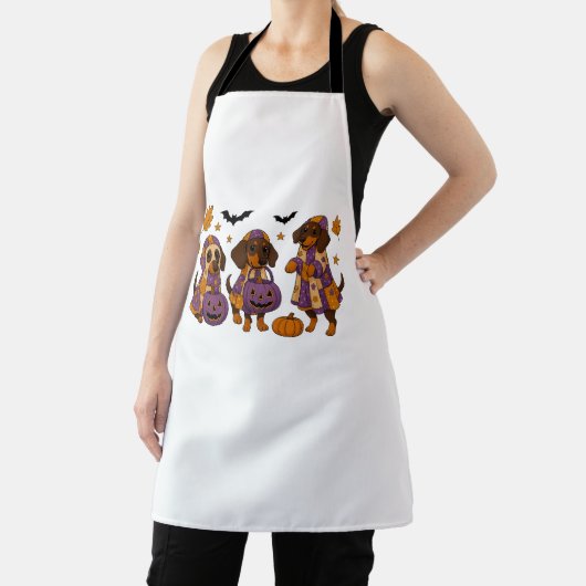 Teckel Hond Ghost Halloween Schort (Insitu)