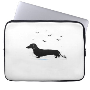 Teckel Hond – Halloween Moon Silhouette Classic Laptop Sleeve