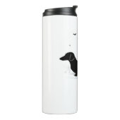 Teckel Hond – Halloween Moon Silhouette Classic Thermosbeker (Gedraaid links)