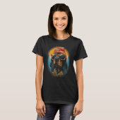 Teckel Hond Kerst Graphic T - shirts voor Mannen V (Voorkant volledig)
