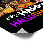 Teckel Hond Kerst Happy Hallothankmas Bedankt Poster (Hoek)