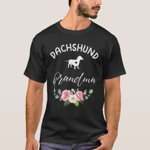 Teckel Hond Oma Silhouette Moederdag T-shirt