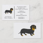 Teckel Hond Ontwerp Boarding Kennels Visitekaartje (Voorkant / Achterkant)