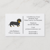 Teckel Hond Ontwerp Boarding Kennels Visitekaartje (Voorkant)