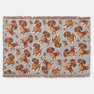 Teckel Hond Patroon Fleece Deken