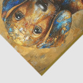 Teckel Hond Puppy Olie Portret BV1 Decoupage Tissuepapier (Detail)