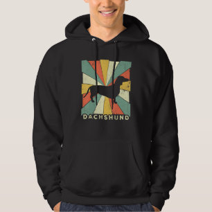 Teckel Hond Retro 70s Hoodie
