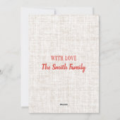 teckel hond rustieke kerstgroeten feestdagenkaart (Achterkant)